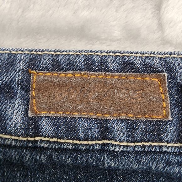 Village Jeans Womens 22 Blue Dark Wash High Rise Bootcut Stretch Denim Casual - Picture 7 of 16